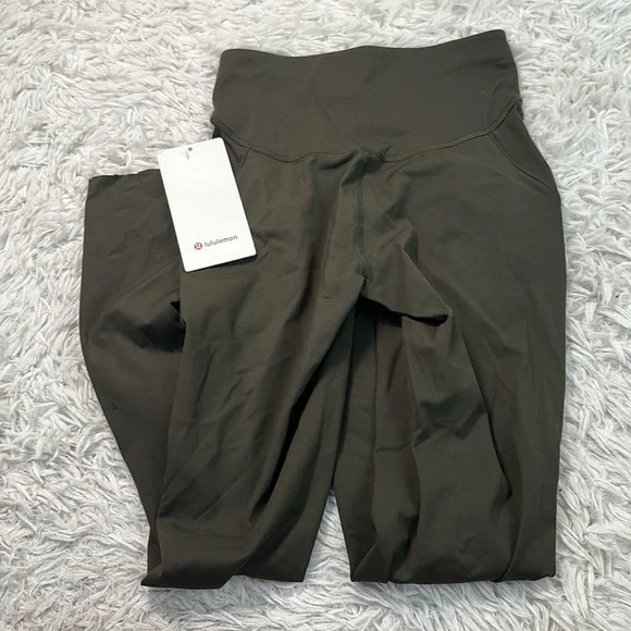 NWT Lululemon Base Pace High-Rise Running Tight 28" Dark Olive - Picture 4 of 7